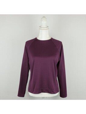 Pearl Izumi Women's Medium Purple Crewneck Long Sleeve Activewear Tech Tee